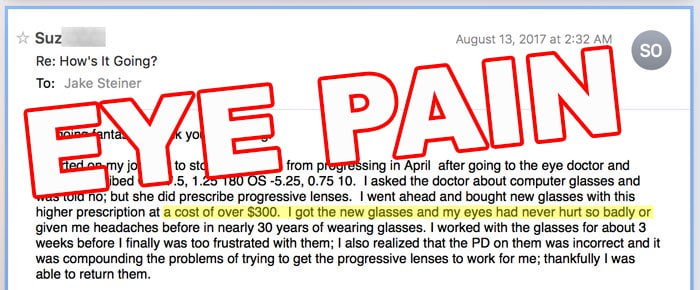 New Glasses: Massive Eye Pain! - Endmyopia® - The Reduced Lens Method ...