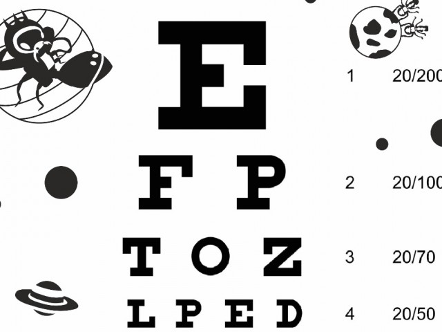 Low Vision Eye Chart