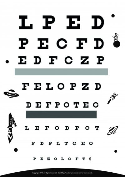 Download Free Eye Charts A4 Letter Size 6 Meter 3 Meter Snellen