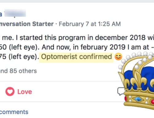 Diana:  Starting Gains Optometrist Confirmed