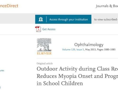 Study: Outdoor Activity Reduces Myopia Onset In Children