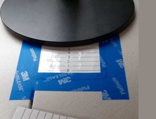 Measuring Screen Distance: Taped To Desk Method