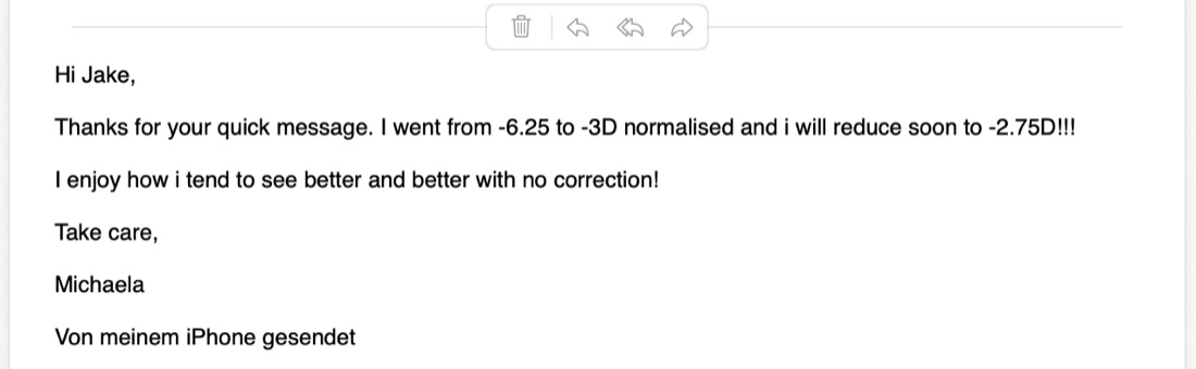 Michaela: -6.25 Diopters To -3.00