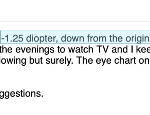 Sylvia: -3.00 Diopters To -1.25